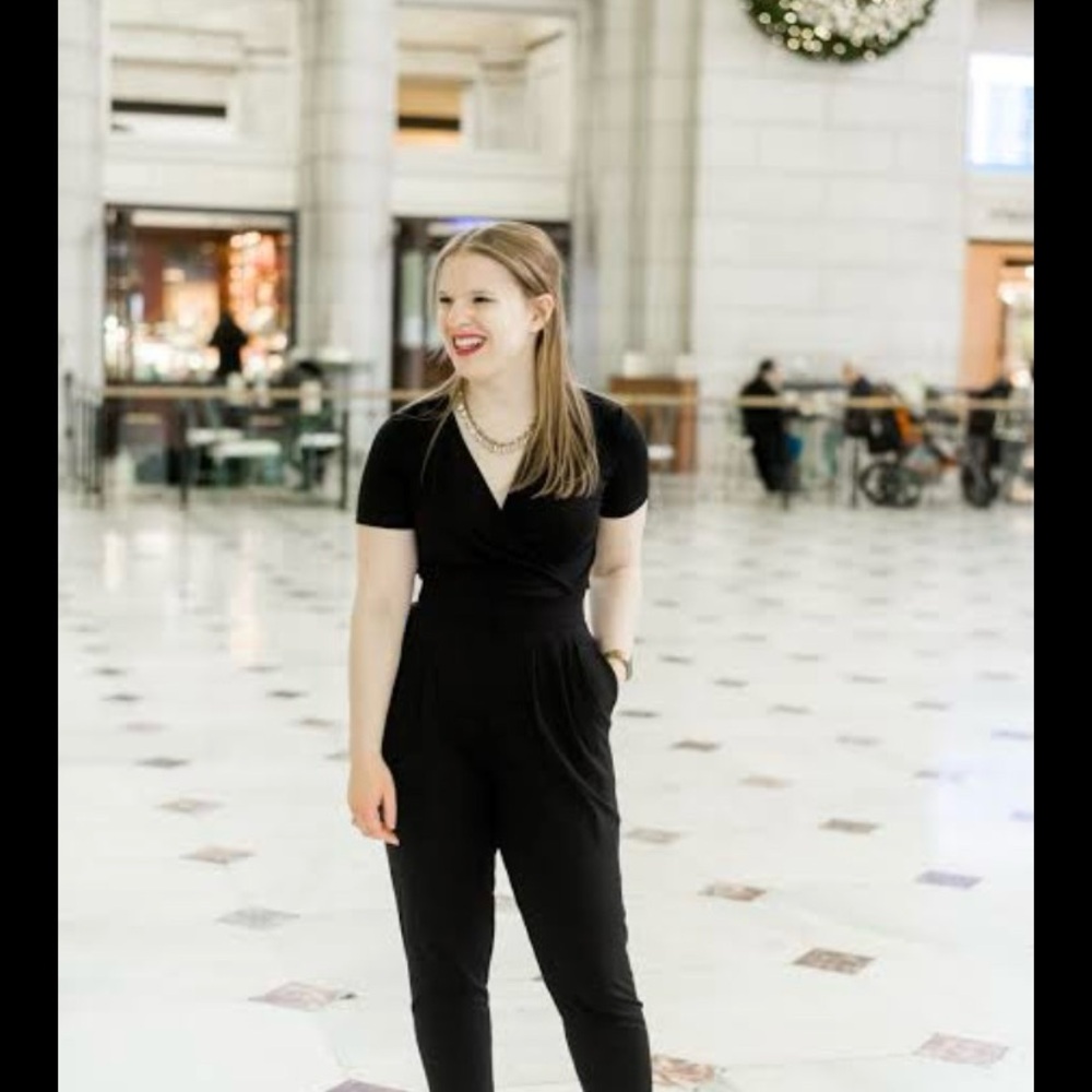 GUC ASOS Black Wrap jumpsuit
